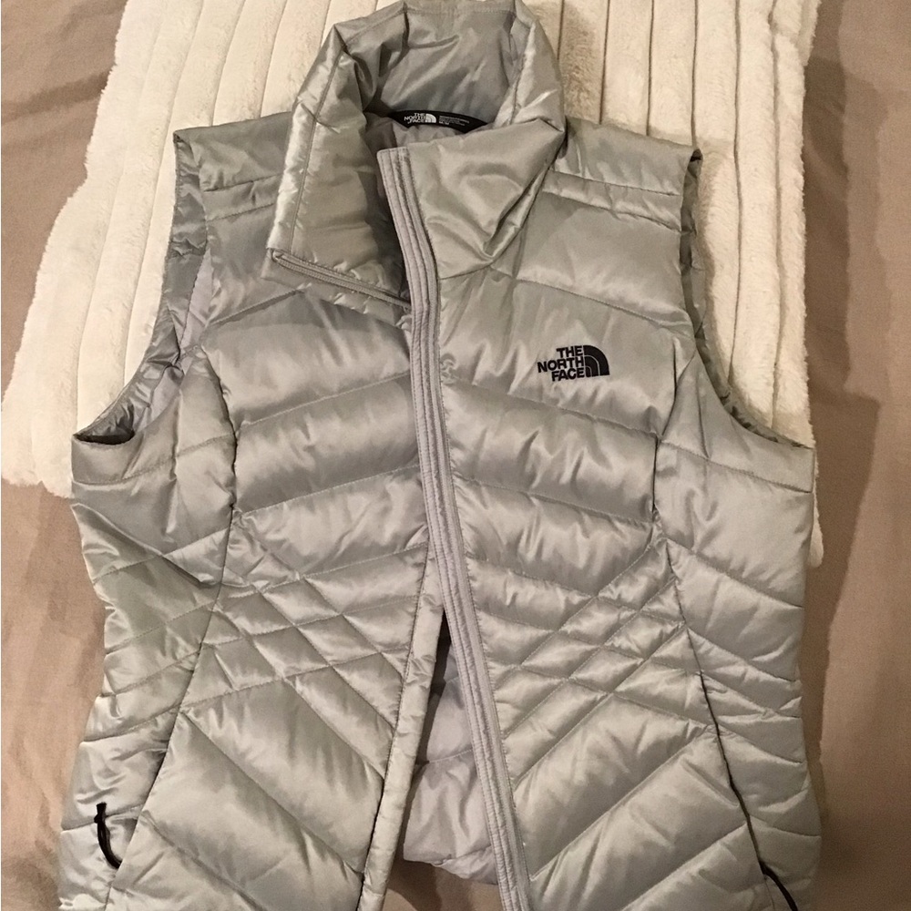 The North Face Women’s silver metallic winter vest